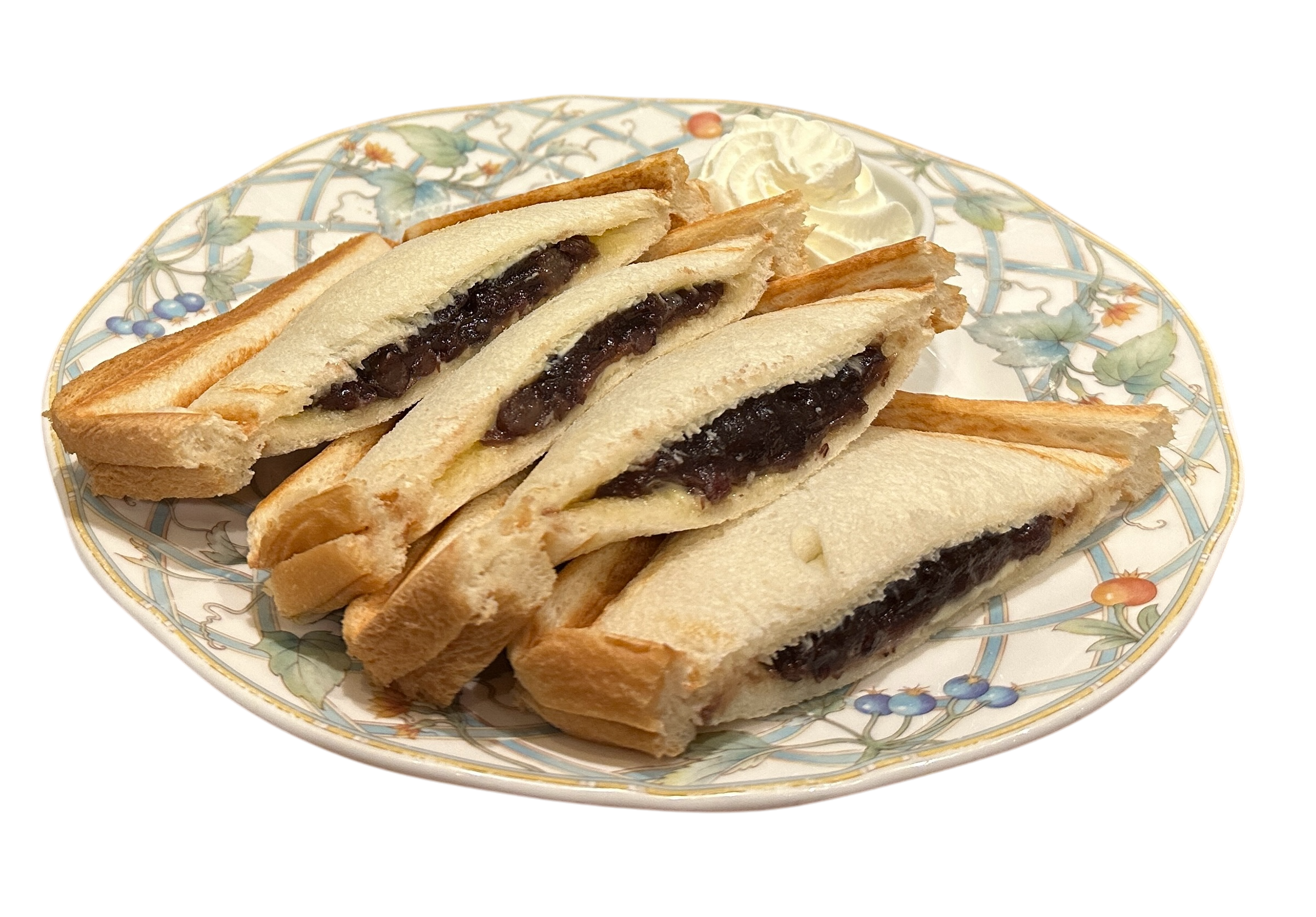 小倉クリームのホットサンド