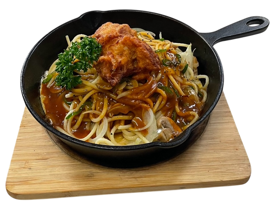 唐揚げあんかけスパゲティ