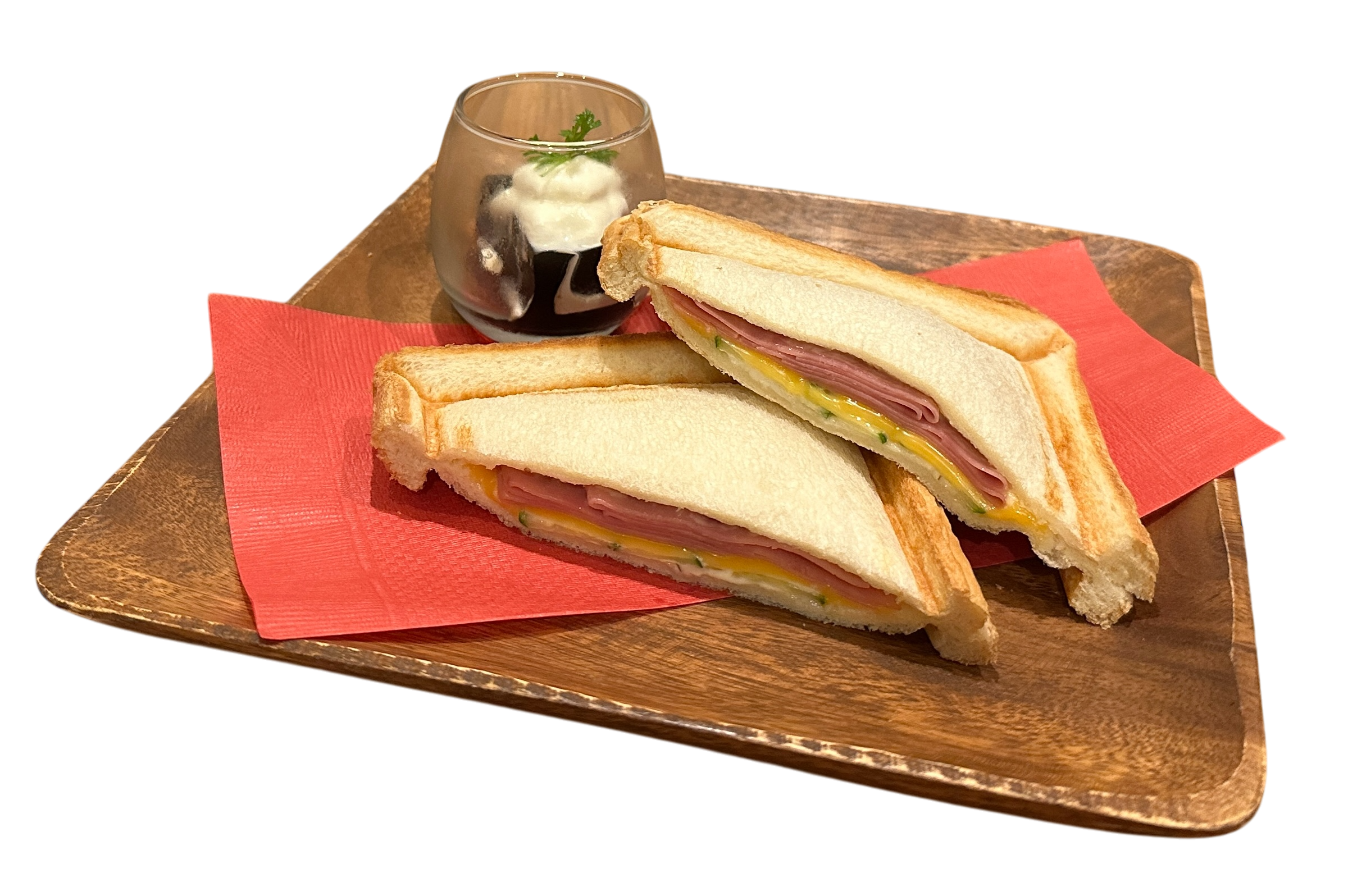 ハムチーズホットサンド