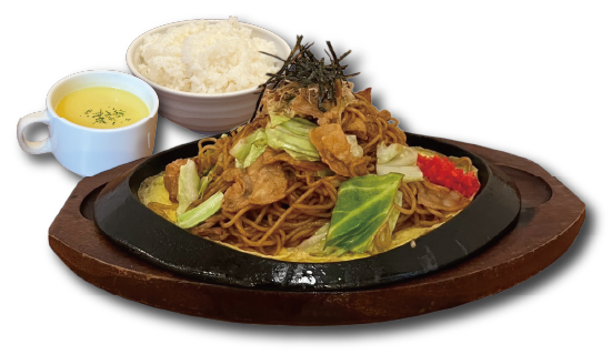 鉄板焼きそばセット