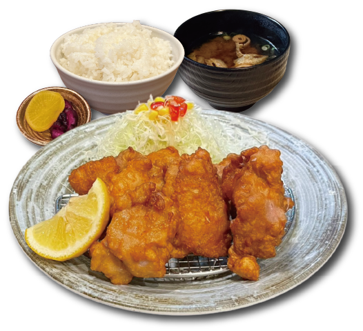 立岩唐揚げ定食