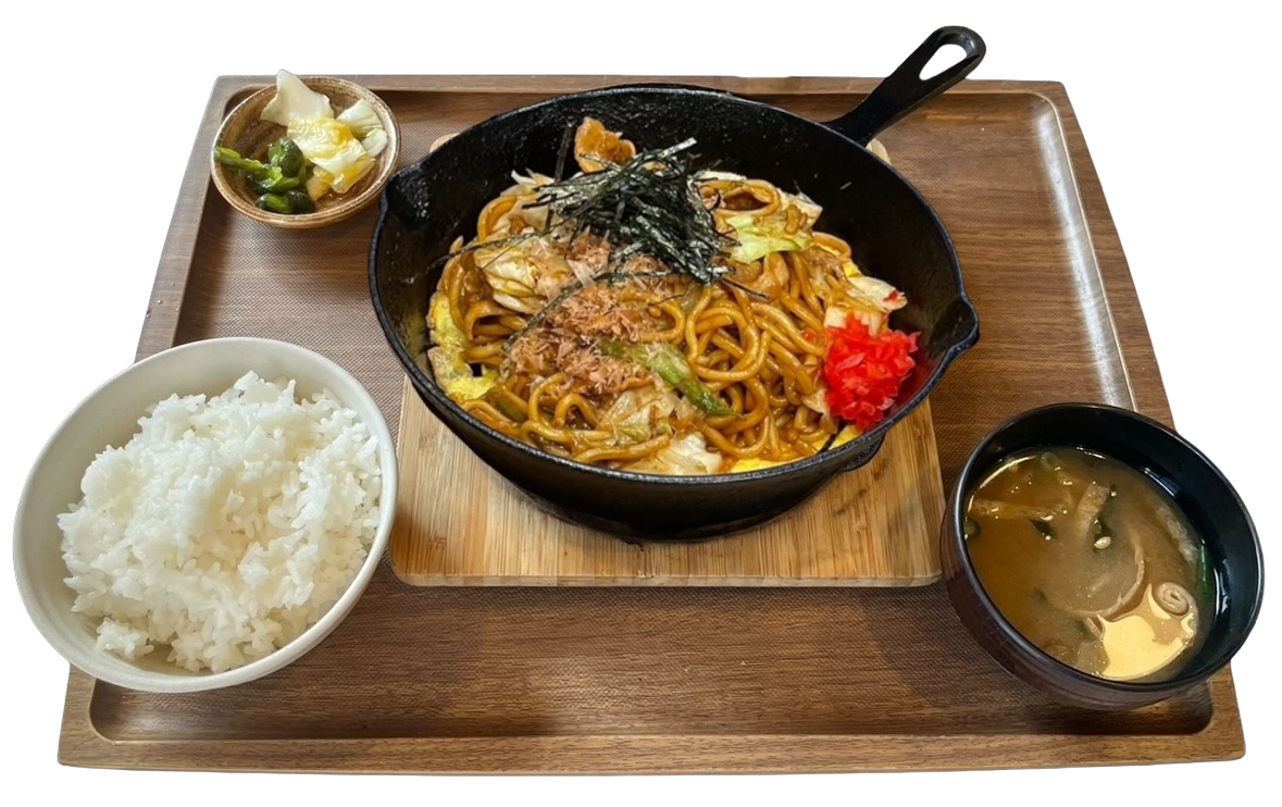 鉄板焼そば定食