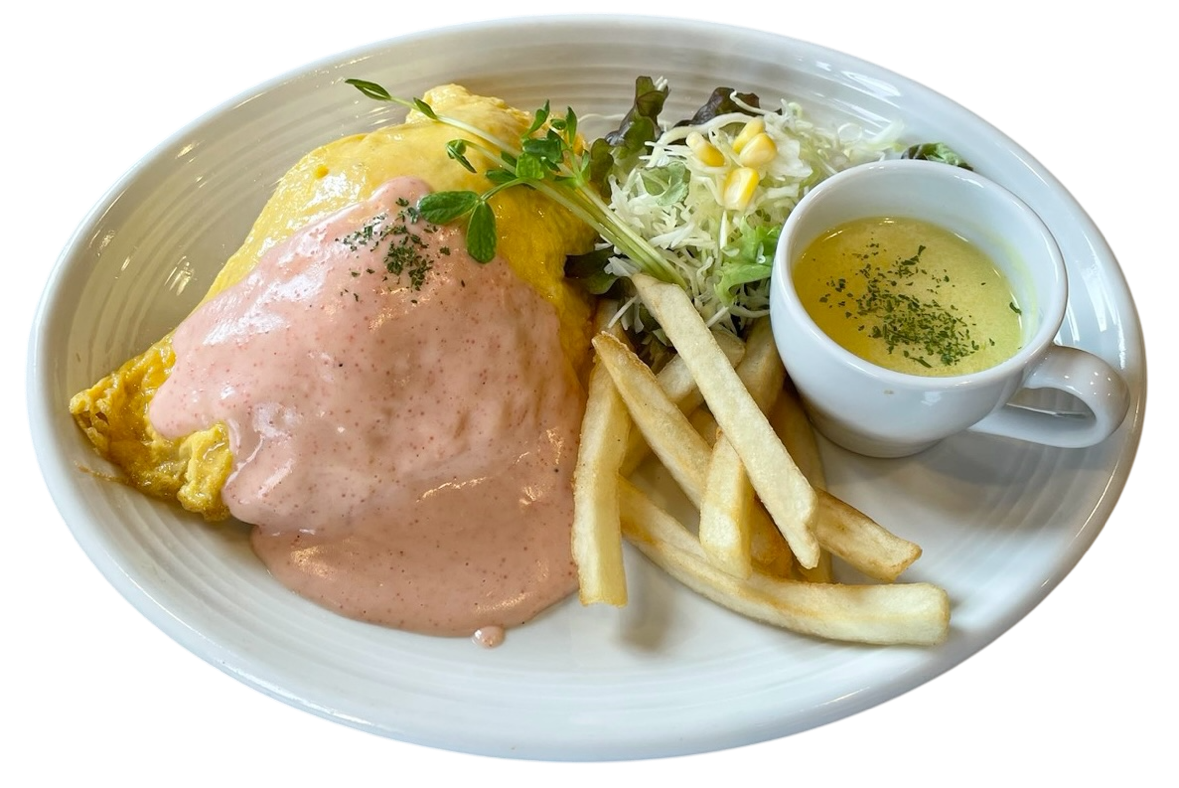 クリーム明太オムライス