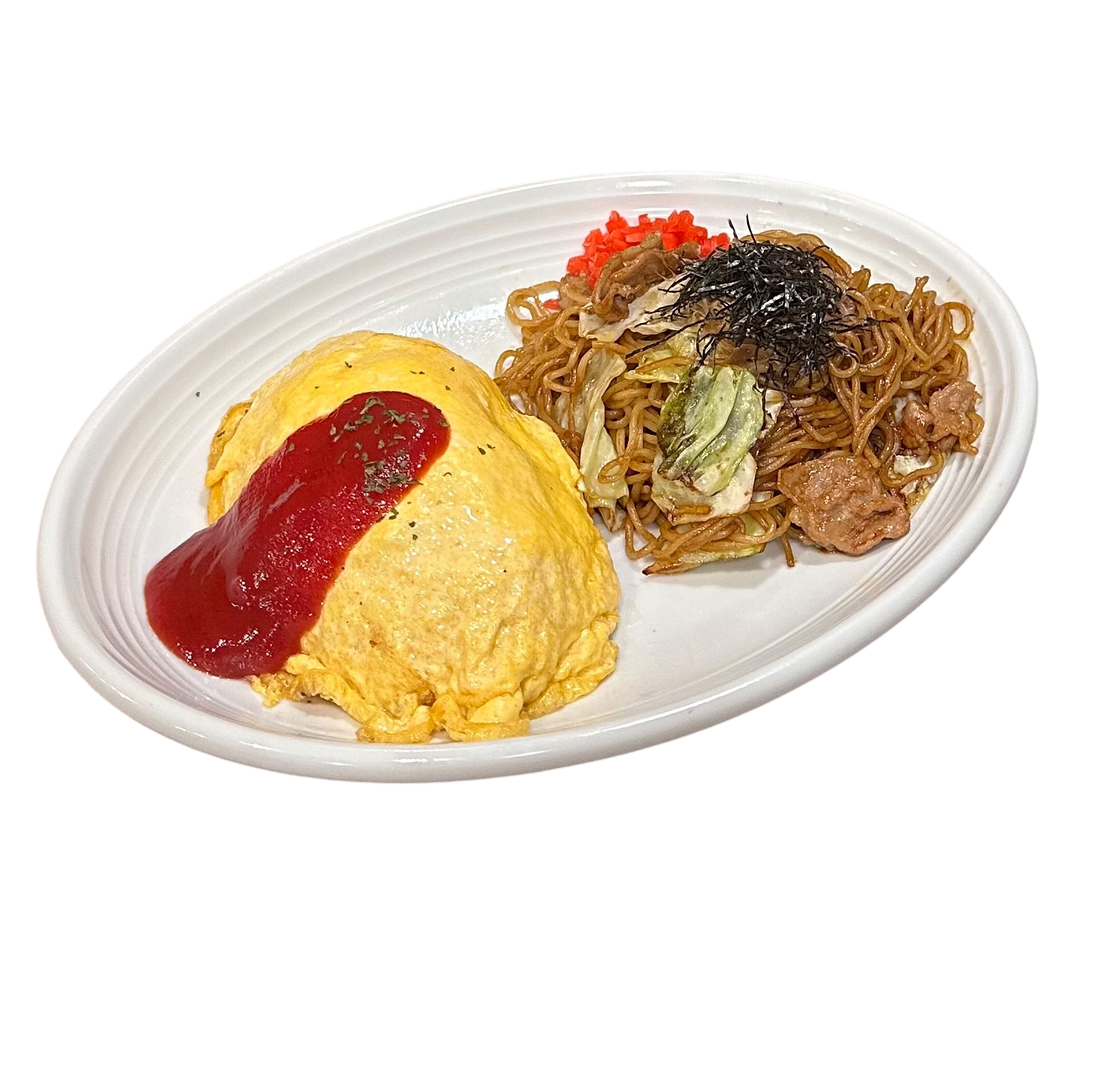 オムライス&焼そばプレート